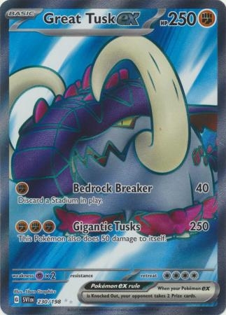 Great Tusk ex - 230/198 - Full Art Secret Rare