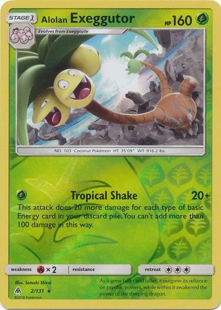 Alolan Exeggutor - 2/131 - Rare Reverse Holo