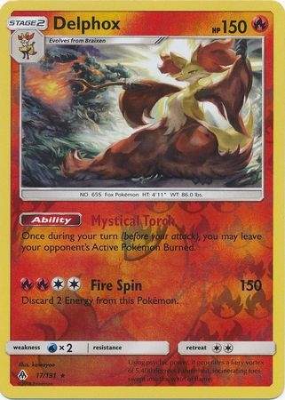 Delphox - 17/131 - Holo Rare Reverse Holo