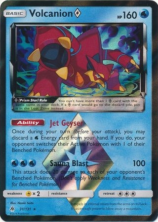 Volcanion Prism Star - 31/131 - Holo Rare