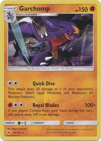 Garchomp - 62/131 - Holo Rare