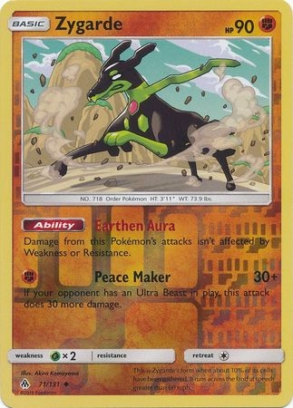 Zygarde - 71/131 - Uncommon Reverse Holo