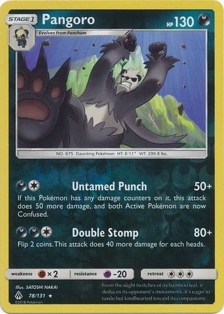 Pangoro - 78/131 - Rare Reverse Holo