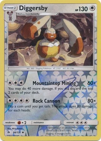 Diggersby - 98/131 - Uncommon Reverse Holo