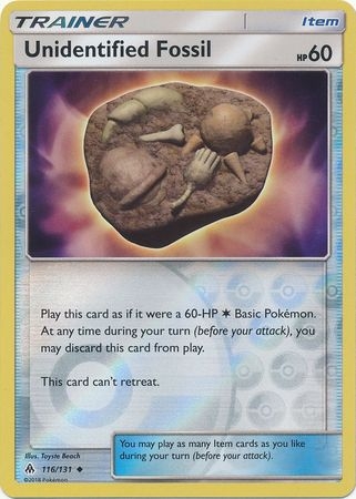 Unidentified Fossil - 116/131 - Uncommon Reverse Holo