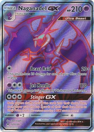 Naganadel GX - 121/131 - Full Art Ultra Rare