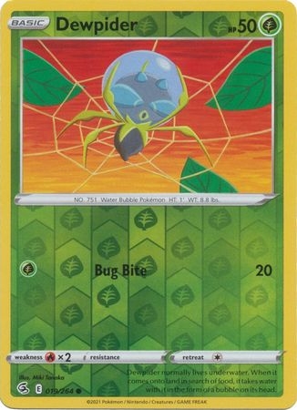 Dewpider - 19/264 - Common Reverse Holo