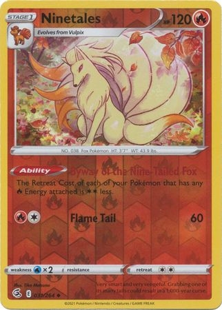 Ninetales - 31/264 - Uncommon Reverse Holo