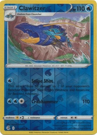 Clawitzer - 75/264 - Uncommon Reverse Holo