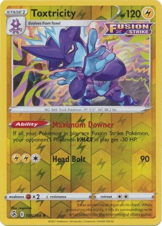 Toxtricity - 108/264 - Holo Rare Reverse Holo