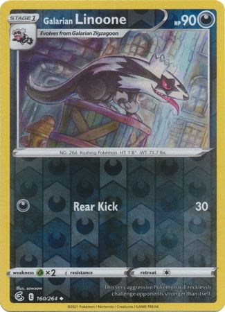 Galarian Linoone - 160/264 - Uncommon Reverse Holo