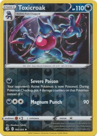 Toxicroak - 166/264 - Rare Reverse Holo