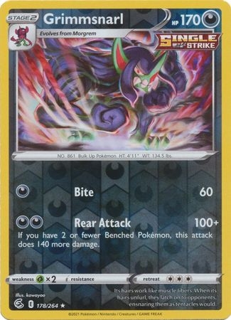 Grimmsnarl - 178/264 - Holo Rare Reverse Holo