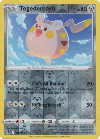 Togedemaru - 187/264 - Uncommon Reverse Holo
