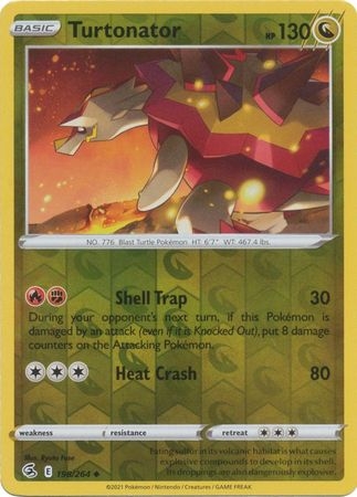 Turtonator - 198/264 - Uncommon Reverse Holo