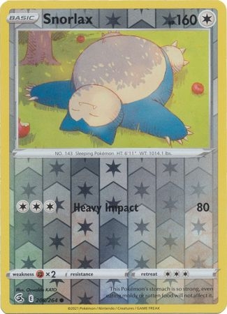 Snorlax - 206/264 - common Reverse Holo