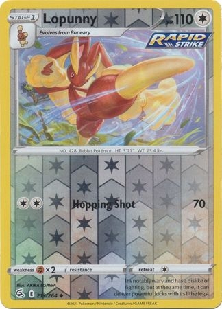 Lopunny - 213/264 - Uncommon Reverse Holo