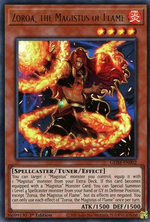 Zoroa, the Magistus of Flame - GEIM-EN002 - Ultra Rare 1st Edition