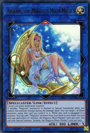 Artemis, the Magistus Moon Maiden - GEIM-EN008 - Ultra Rare 1st Edition