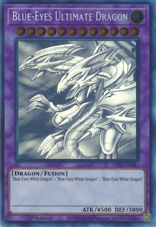 Blue-Eyes Ultimate Dragon - GFP2-EN181 - Ghost Rare 1st Edition