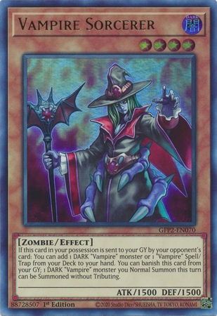 Vampire Sorcerer - GFP2-EN070 - Ultra Rare 1st Edition