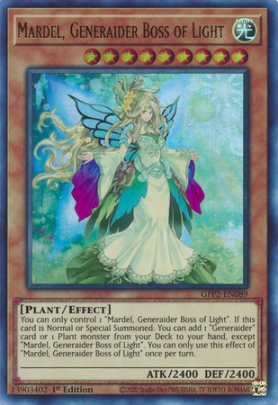 Mardel, Generaider Boss of Light - GFP2-EN089 - Ultra Rare 1st Edition