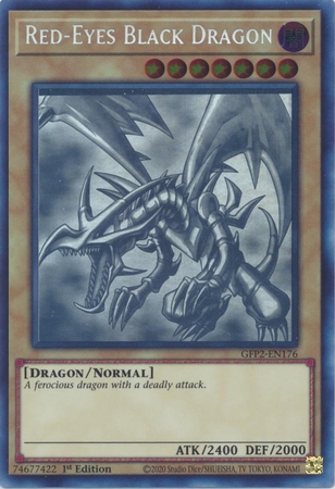 Red-Eyes Black Dragon - GFP2-EN176 - Ghost Rare 1st Edition