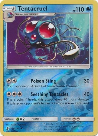 Tentacruel - 24/145 - Uncommon Reverse Holo