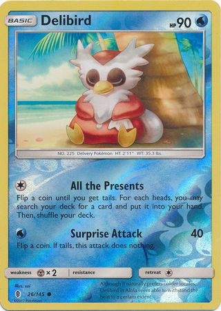 Delibird - 26/145 - Common Reverse Holo