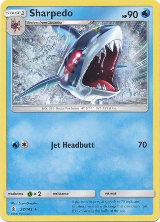 Sharpedo - 28/145 - Rare