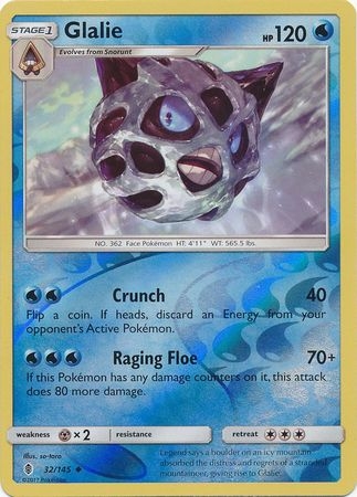 Glalie - 32/145 - Uncommon Reverse Holo