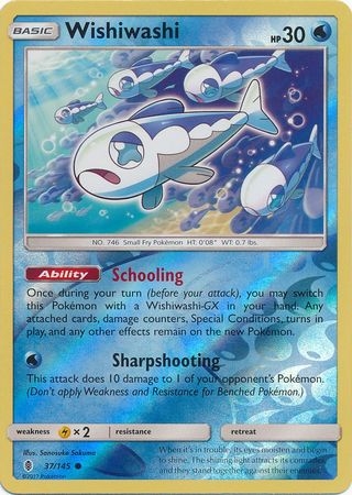 Wishiwashi - 37/145 - Common Reverse Holo
