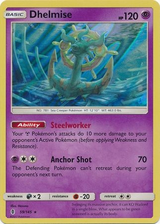 Dhelmise - 59/145 - Holo Rare