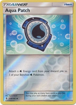 Aqua Patch - 119/145 - Uncommon Reverse Holo