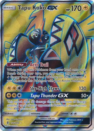 Tapu Koko GX - 135/145 - Full Art Ultra Rare