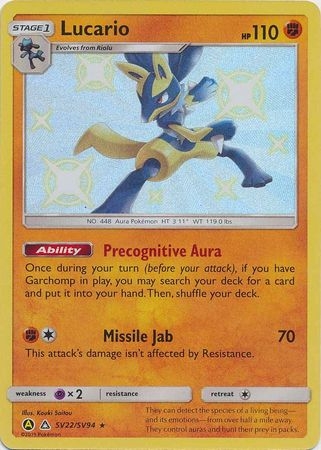 Lucario - SV22/SV94 - Shiny Rare