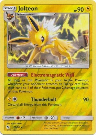 Jolteon - 23/68 - Rare Reverse Holo