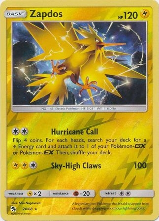 Zapdos - 24/68 - Holo Rare Reverse Holo