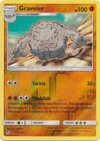 Graveler - 34/68 - Uncommon Reverse Holo