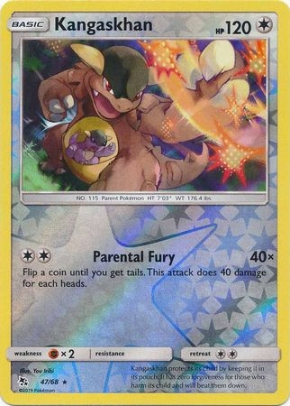 Kangaskhan - 47/68 - Rare Reverse Holo