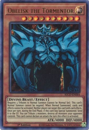 Obelisk the Tormentor - KICO-EN064 - Pharaoh Ultra Rare 1st Edition