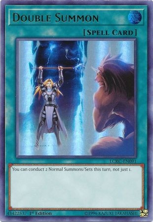 Double Summon - LCKC-EN091 - Ultra Rare 1st Edition