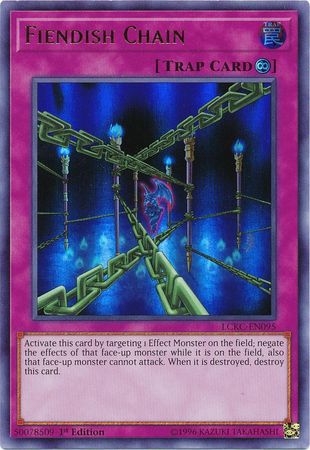 Fiendish Chain - LCKC-EN095 - Ultra Rare 1st Edition