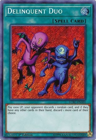 Delinquent Duo - LCKC-EN101 - Secret Rare 1st Edition