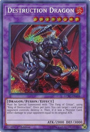 Destruction Dragon - LCKC-EN108 - Secret Rare 1st Edition