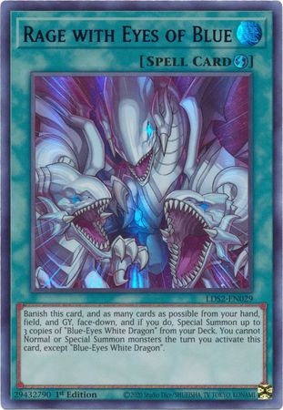 Rage with Eyes of Blue (Purple) - LDS2-EN029 - Ultra Rare 1st Edition