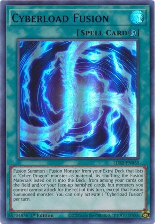 Cyberload Fusion (Blue) - LDS2-EN035 - Ultra Rare 1st Edition