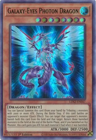 Galaxy-Eyes Photon Dragon (Green) - LDS2-EN047 - Ultra Rare 1st Edition