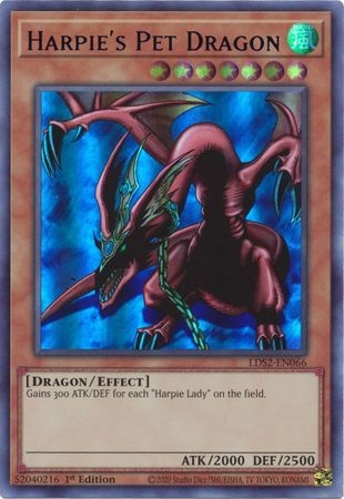 Harpie's Pet Dragon (Purple) - LDS2-EN066 - Ultra Rare 1st Edition