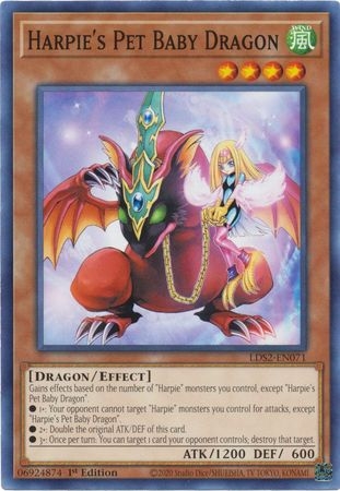 Harpie's Pet Baby Dragon - LDS2-EN071 - Common 1st Edition